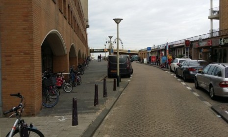 Tunnel entrance parking garage Korte Zeekant in Scheveningen 