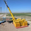 Field tests crane stands 